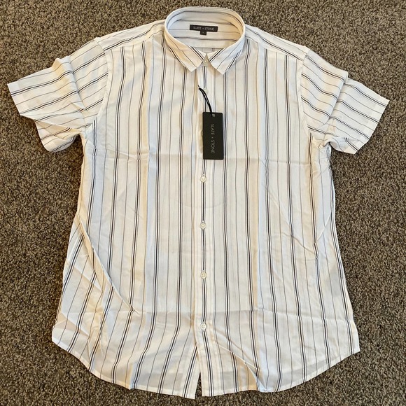 Slate and Stone - Short Sleeve Point Collar Shirt - Large - Picture 2 of 4